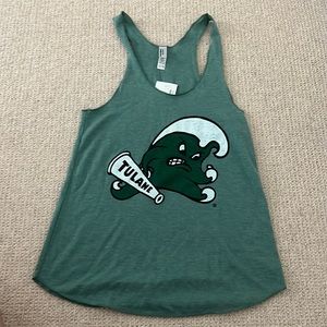 New with tags. Tulane green wave tank. Size small.